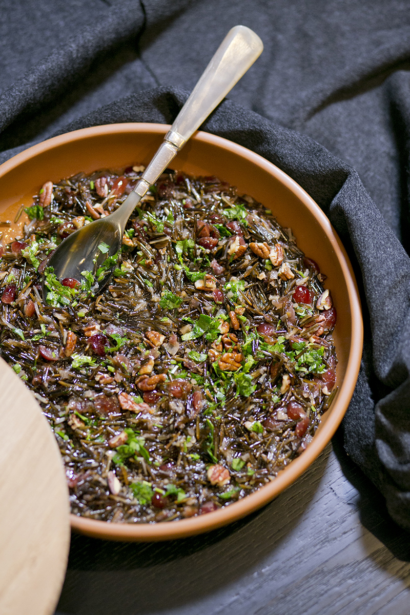 Warm  Festive Wild Rice with Dried Fruit  Nuts  Sandra Loves