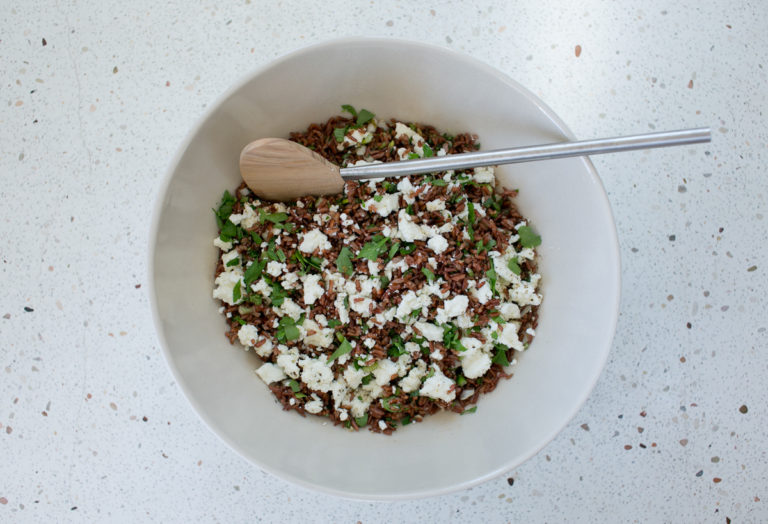 Camargue red Rice with Feta Cheese - Sandra Loves